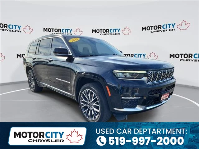 2022 Jeep Grand Cherokee L Summit, used, at Motor City Chrysler Windsor