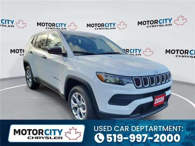 2026 Jeep Compass Sport, demo, at Motor City Chrysler Windsor